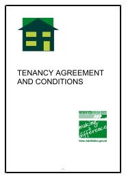 Tenancy conditions - Redditch Borough Council