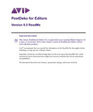 Installing PostDeko for Editors - Avid