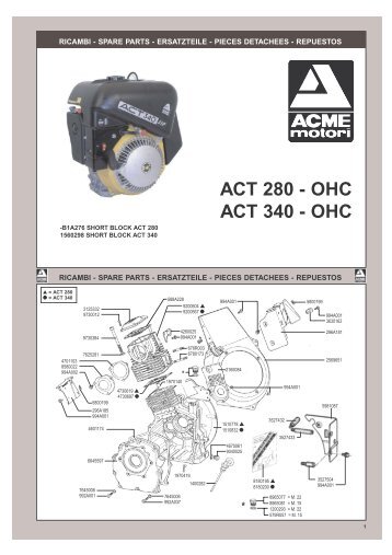 ACT 280 - OHC ACT 340 - OHC