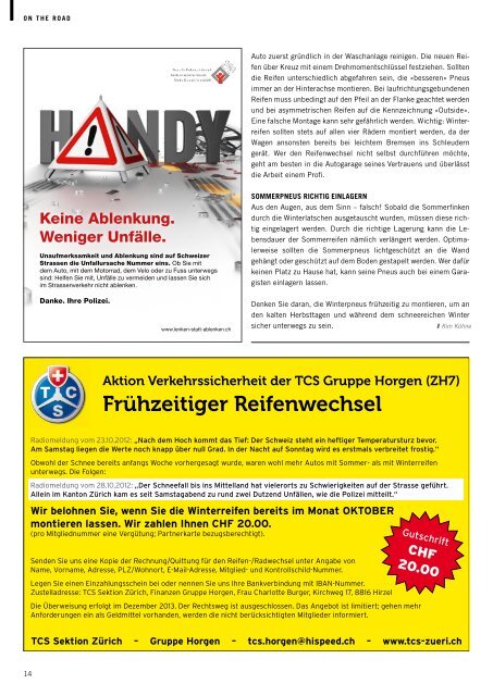 Ausgabe Oktober/November 2013 - Zimmerberg-Magazin