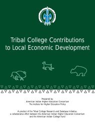 Tribal College Contributions to Local Economic Development