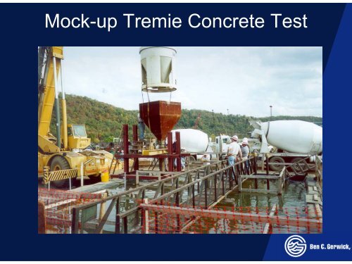 Underwater Concrete Technologies in Marine Construction Projects