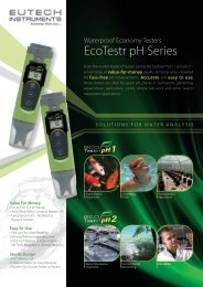 EcoTestr pH Series - Eutech