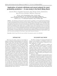 Application of seismic attributes and neural network for sand ...