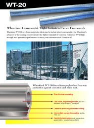 Wheatland Commercial/Light Industrial Fence ... - Wheatland Tube