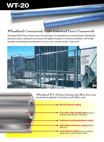 Wheatland Commercial/Light Industrial Fence ... - Wheatland Tube