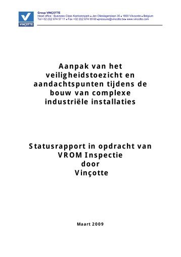 Aanpak van het veiligheidstoezicht en aandachtspunten - Inspectie ...