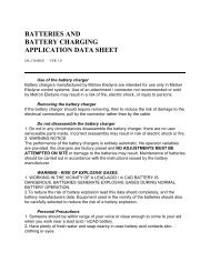 batteries and battery charging application data sheet - Metron Eledyne