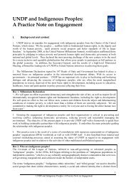 UNDP and Indigenous Peoples: A Practice Note on ... - CommDev