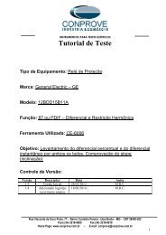 Tutorial Teste Rele GE BDD Diferencial Restricao Harmonica