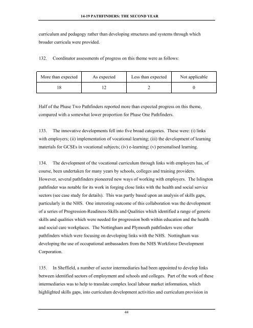 Collaborative Approaches to 14-19 Provision - Communities and ...