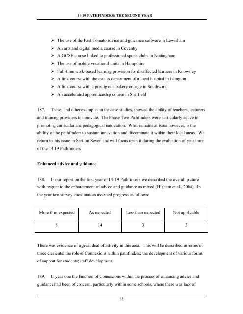 Collaborative Approaches to 14-19 Provision - Communities and ...