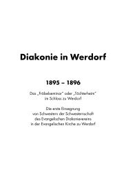 Diakonie in Werdorf 1895 – 1896