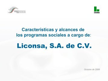 Liconsa, S.A. de C.V.