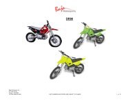 DR90 Hensim Dirt Runner 90cc Dirt Bike (VIN PREFIX LLCH or LUAH)