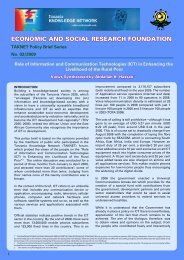 ECONOMIC AND SOCIAL RESEARCH FOUNDATION - TAKNET