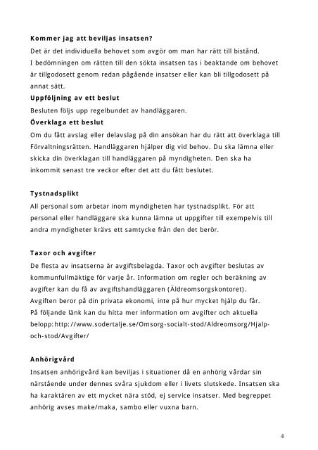 Insatser enligt Socialtjänstlagen SoL - Södertälje kommun