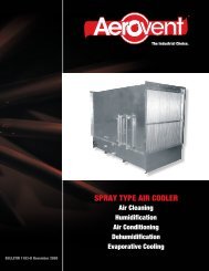 Spray Type Air Coolers - Aerovent