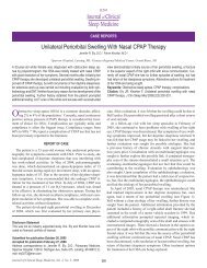 Unilateral Periorbital Swelling With Nasal CPAP Therapy