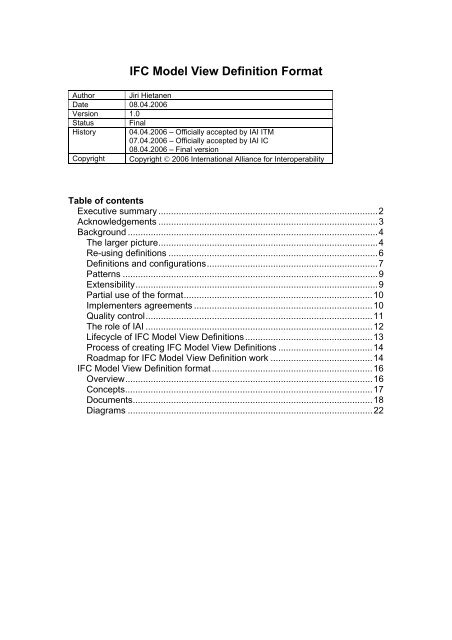 Model View Definition (MVD) Format - buildingSMARTâ¢ Singapore