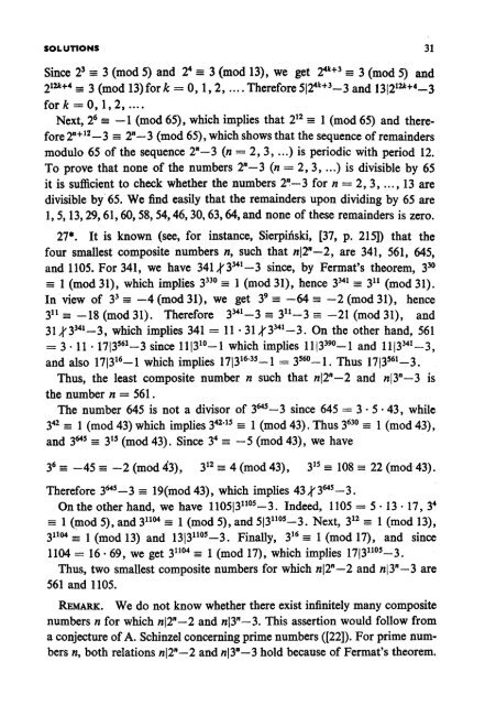 250 Problems in Elementary Number Theory - Sierpinski (1970)