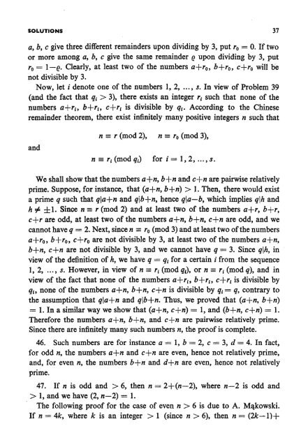 250 Problems in Elementary Number Theory - Sierpinski (1970)