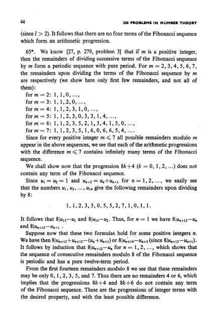 250 Problems in Elementary Number Theory - Sierpinski (1970)