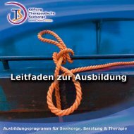 Leitfaden zur Ausbildung - Stiftung Therapeutische Seelsorge