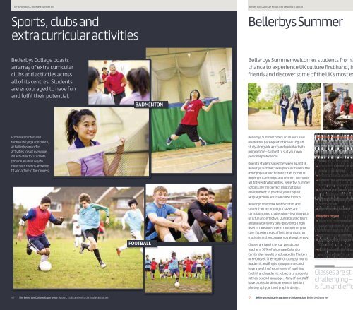 Bellerbys College Prospectus 2013 - Study Group