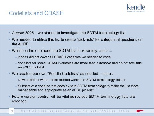 Kendle Implementation of CDASH - PhUSE Wiki