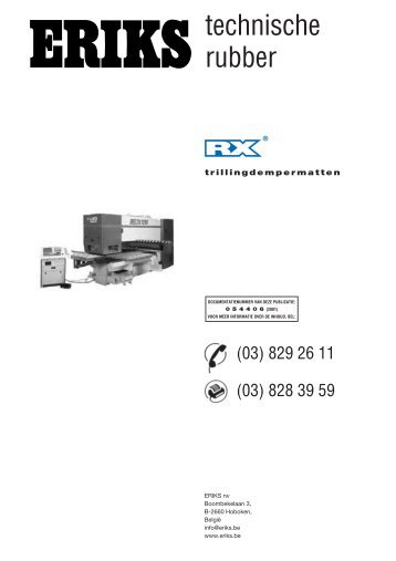 stuk RX-trillingdempermatten - Eriks