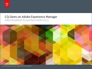 CQ Gems on Adobe Experience Manager - Day - Adobe Experience ...