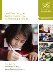 Canllawiau ar gyfer rhaglenni dal i fyny ... - Learning Wales