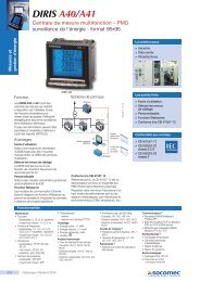 diris a40/a41 rs485 â€“ profibusÂ® dp - SOCOMEC Group