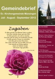 Juli 2012 - Evangelische Kirchengemeinde Münsingen
