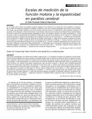 Escalas de medición de la función motora y la ... - CEP Azahar