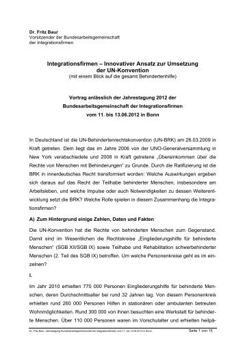 BAG IF Jahrestagung2012VortragFBaur