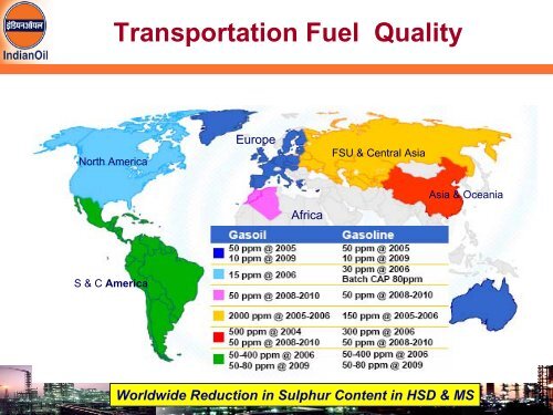 Indian Refining Scenario and Global Perspective - petrofed ...