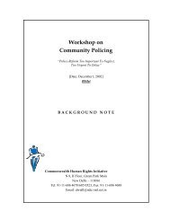 Community Policing Final - Commonwealth Human Rights Initiative