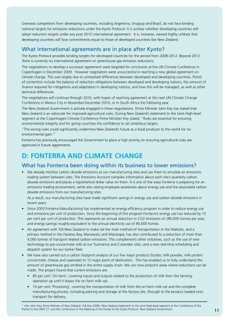 A Fonterra Guide to Climate Change