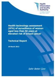 Read the Technical Report - hiqa.ie