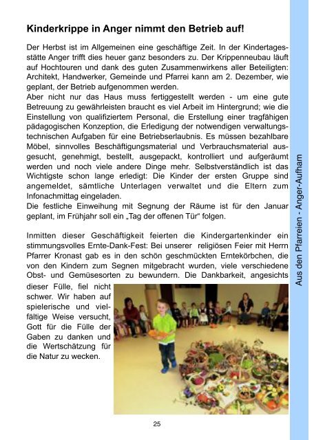 Pfarrbrief Weihnachten 2013 - Pfarrverband Anger-Aufham-Piding