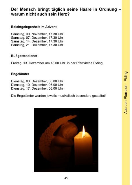 Pfarrbrief Weihnachten 2013 - Pfarrverband Anger-Aufham-Piding