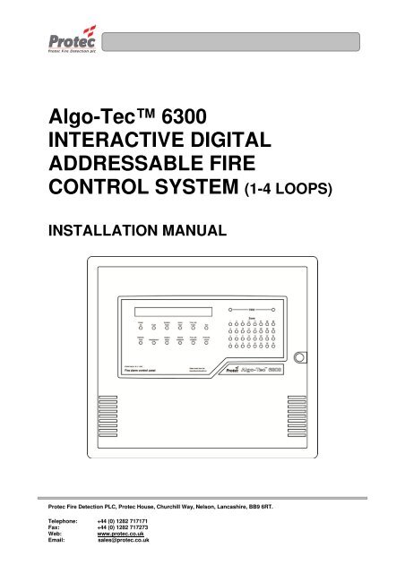 6300 Installation Manual - Protec Fire Detection