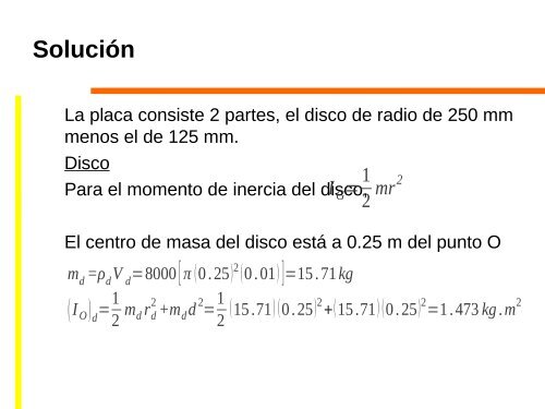 Momentos de inercia