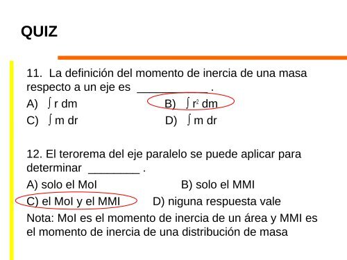 Momentos de inercia