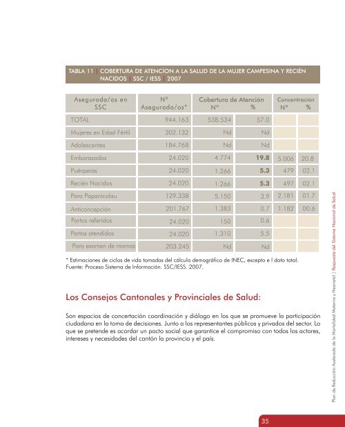 Plan Nacional de ReducciÃ³n Acelerada de la Mortalidad ... - Prenatal