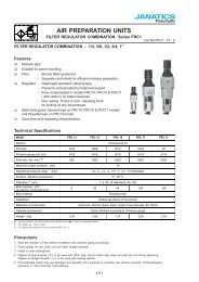 Filter Regulator Combination - Janatics