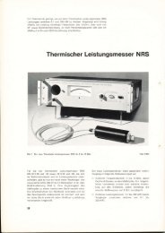Thermischer Leistungsmesser NRS - Classic Broadcast