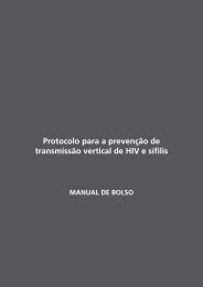 Protocolo para a prevenÃ§Ã£o de transmissÃ£o vertical de HIV e sÃ­filis ...